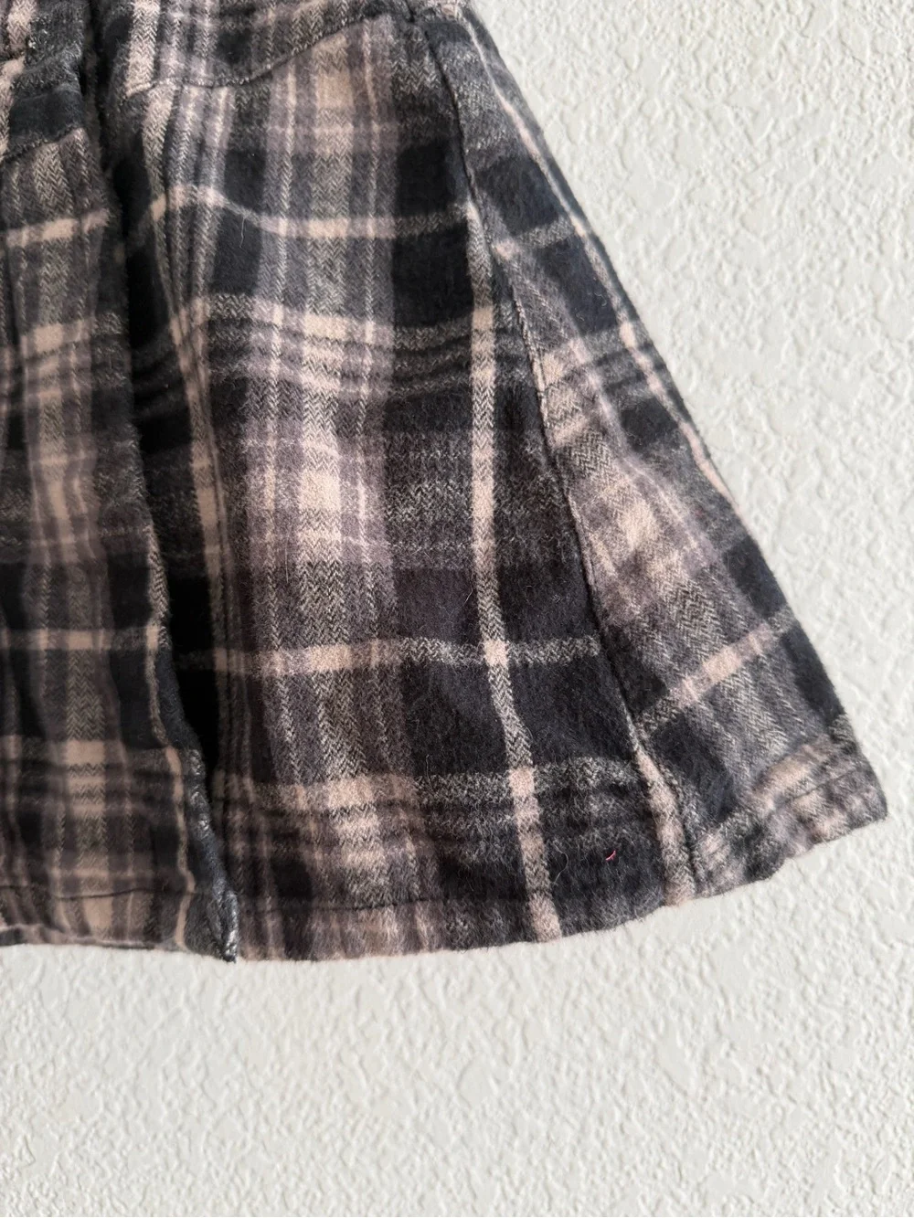 Free People Plaid Serena Micro Skort Skirt Flat Front Original Combo Size 4